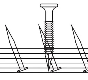 Mxs 1¼" Tri-Tack Dual Purpose 11/16" x 12ga (Concrete Rs Nail)