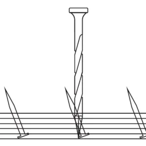 1¾" Wide - Elasticel 1¼" x 12ga (Spiral Nail)