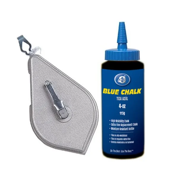 Chalk Line Reel Kit w/4-oz Blue Chalk