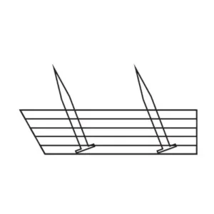 1" X-Wide - Standard (No Anchor Nail)