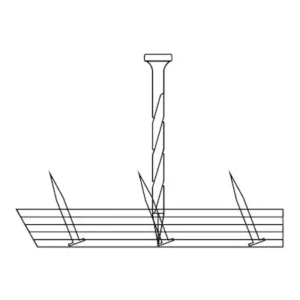 1¾" Wide - Elasticel 1¼" x 12ga (Spiral Nail)