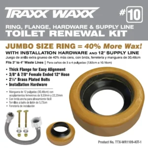 Traxx Waxx™ Jumbo Wax Ring #10 Renewal Kit